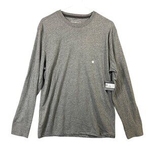 NEW Eddie Bauer Long Sleeve Shirt Men's Size M Legend Wash Crew Neck Gray